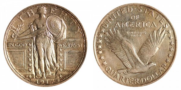 Type 1 Standing Liberty Quarter