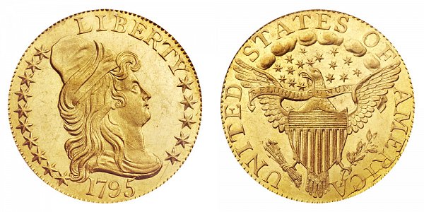 1795 Large Eagle - Turban Head $5 Gold Half Eagle - Five Dollars 