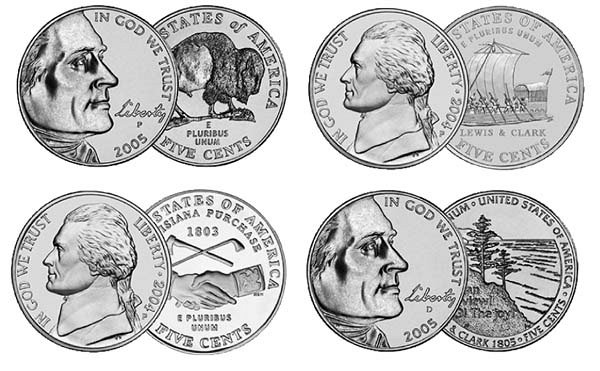 Jefferson Nickels Westward Journey Series US Coin