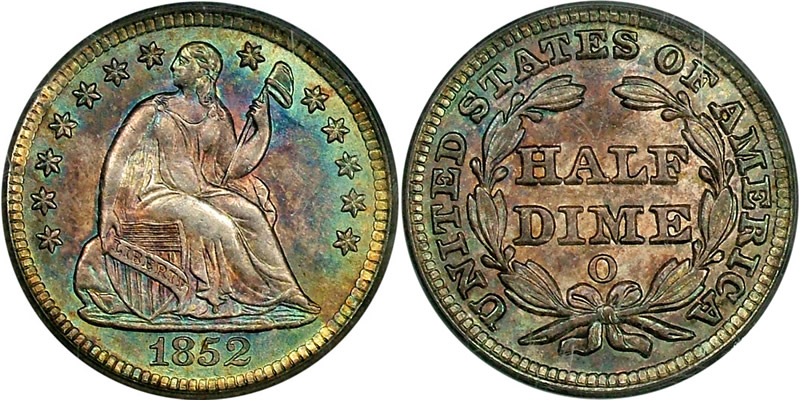 2 AVAILABLE Details about   1857 SEATED LIBERTY HALF DIME GOOD